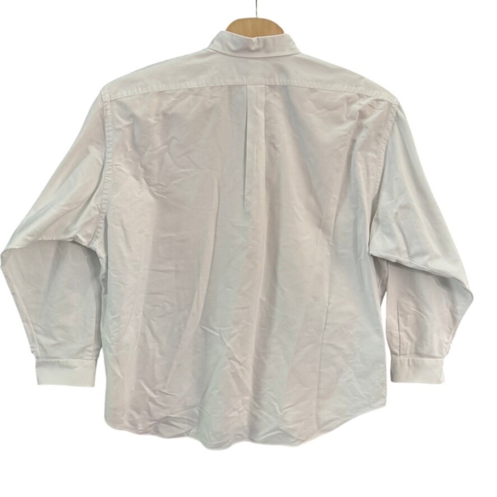 Ralph Lauren Big Shirt Mens XXL White Cotton Oxford Button Down Long Sleeve Pony - Picture 2 of 6